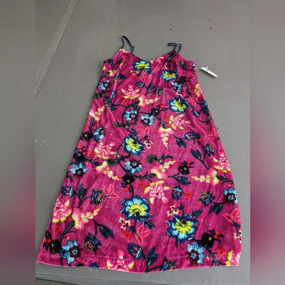 Anthropologie Pink Velvet tank dress Size M. - Picture 4 of 5